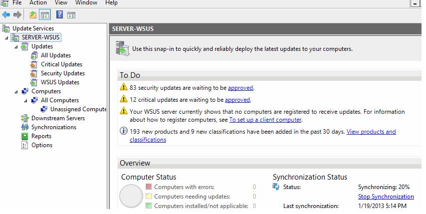 Wsus ошибка подключения Установка и настройка сервера обновлений WSUS на Windows Server Windows для сист