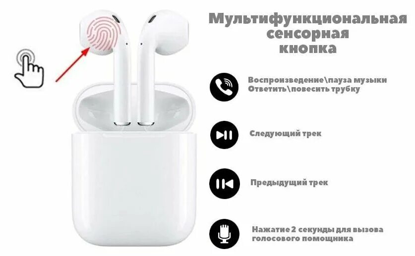Wt50106 01 наушники беспроводные как подключить Наушники Bluetooth i11 5.0 TWS белые - купить по выгодной цене на Яндекс.Маркете