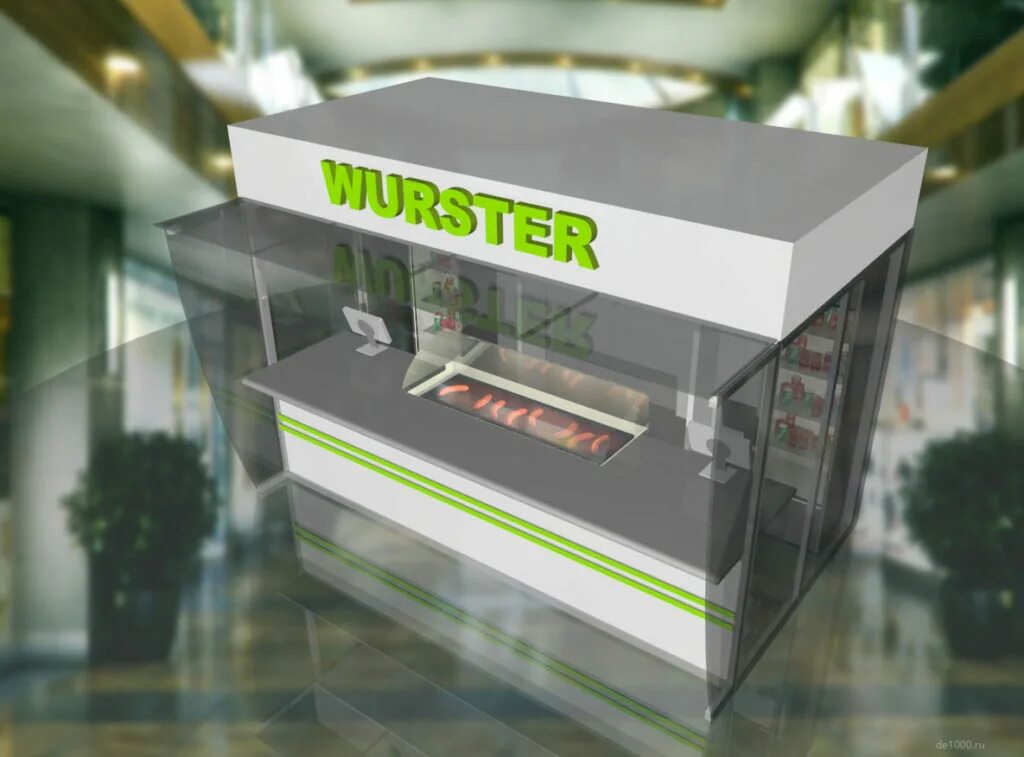 Wurster комсомольская ул 13 фото Дизайн павильона фастфуда - Дизайн-сервис