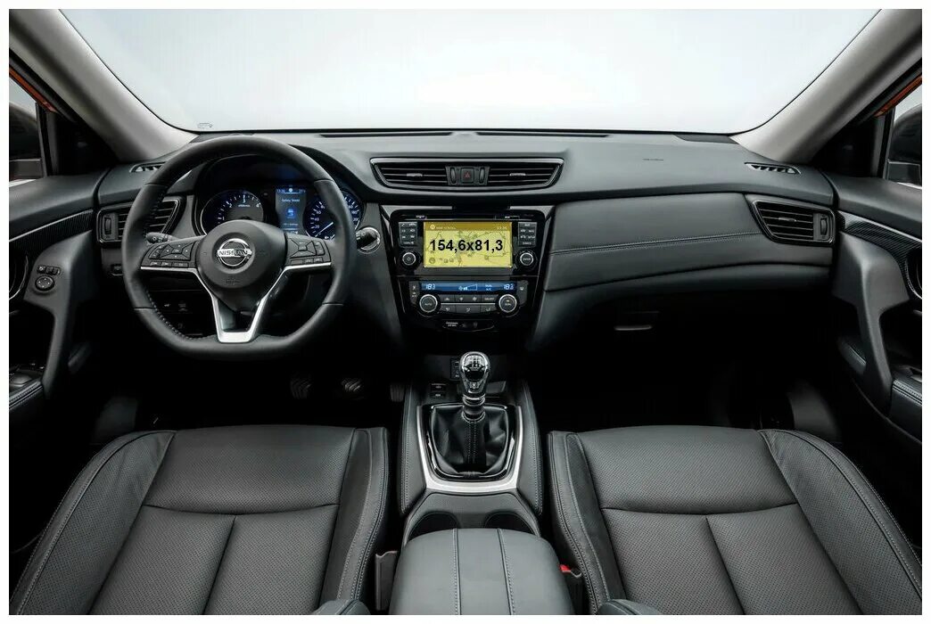 X trail фото салона Автомобильная статическая пленка для экрана мультимедиа 7' на Nissan X-Trail (ма