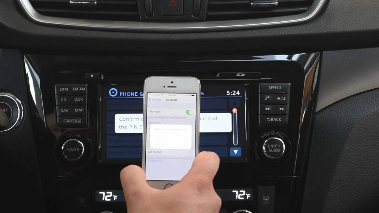 X trail как подключить блютуз Bluetooth Phone Pairing 2016 Nissan Tutorial - YouTube