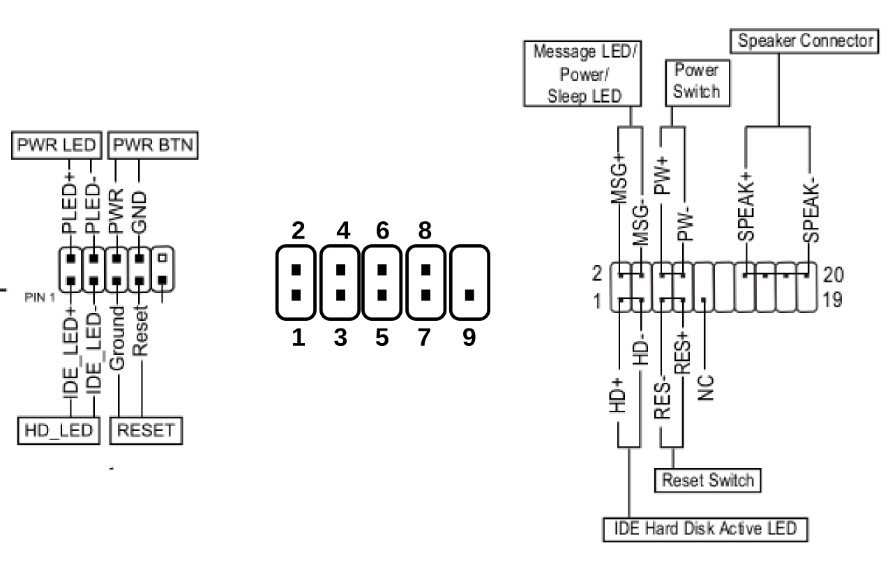 X79g подключение передней панели Pc Front Panel