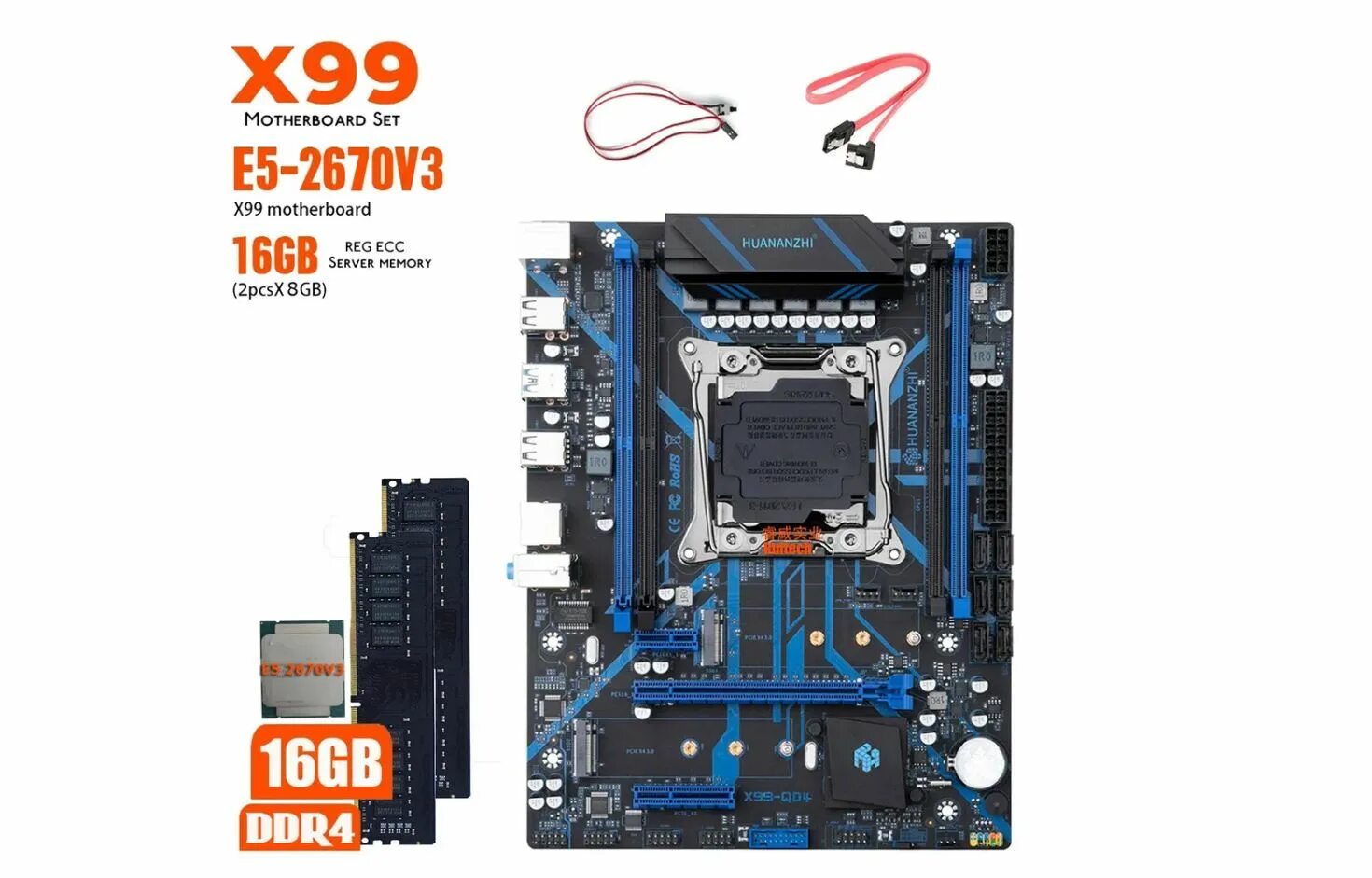 X99 qd4 подключение панели Материнская плата HUANANZHI X99 QD4 купить по низкой цене с доставкой и отзывами
