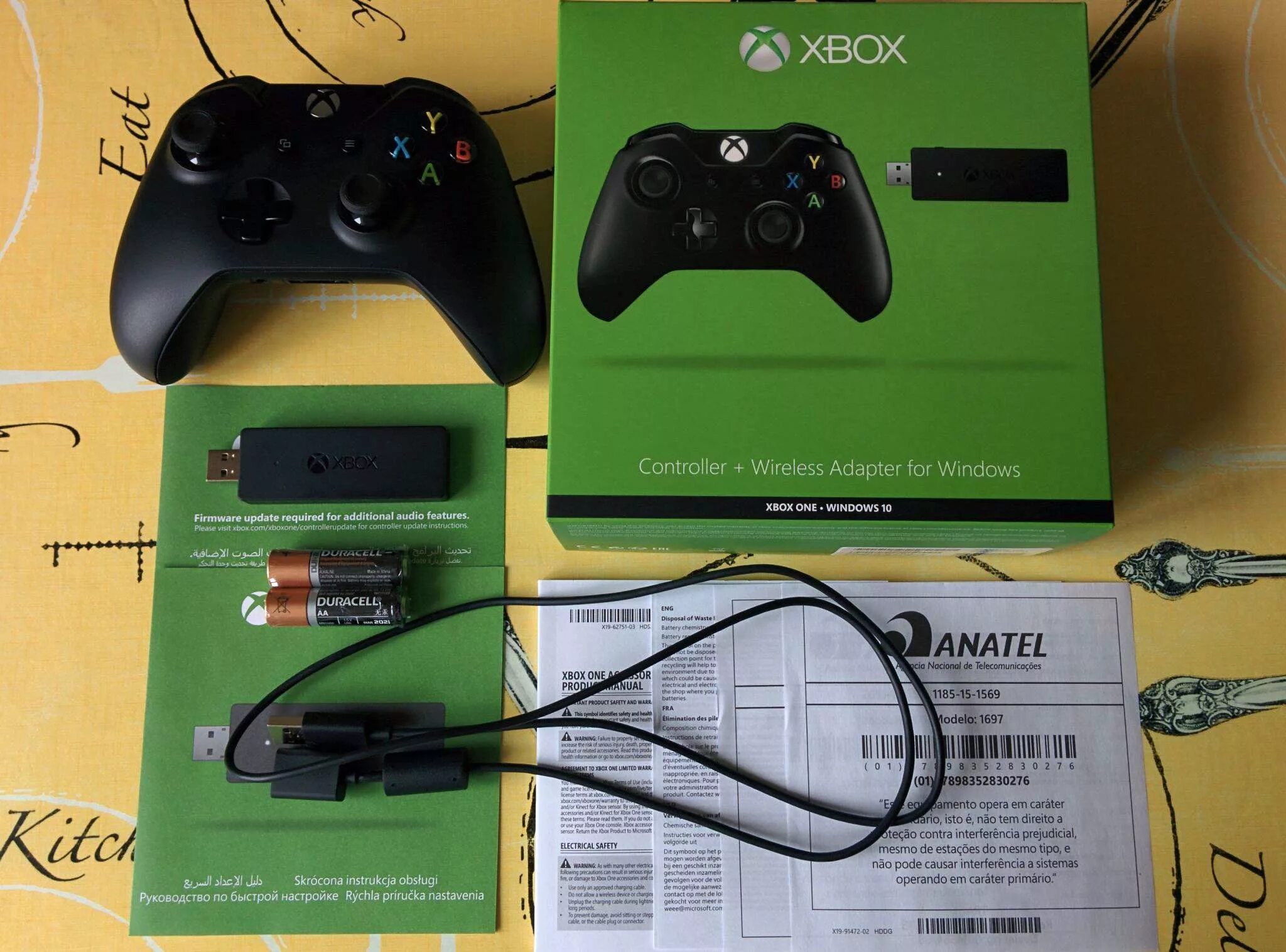 Xbox gamepad как подключить к пк Геймпад Xbox One Controller + Wireless Adapter for Windows 10 USB (NG6-00003) - 