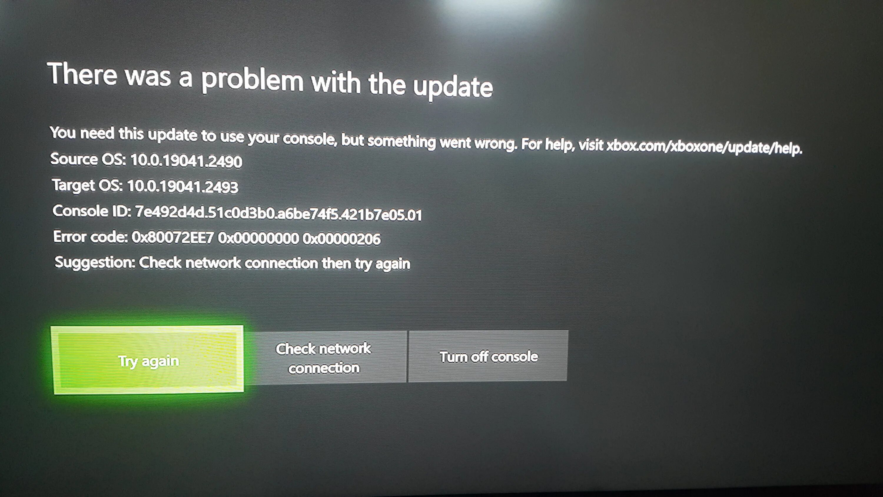 Xbox ошибка подключения к сети I'm having trouble not updating device update error code 08x0072EE7 - Microsoft 