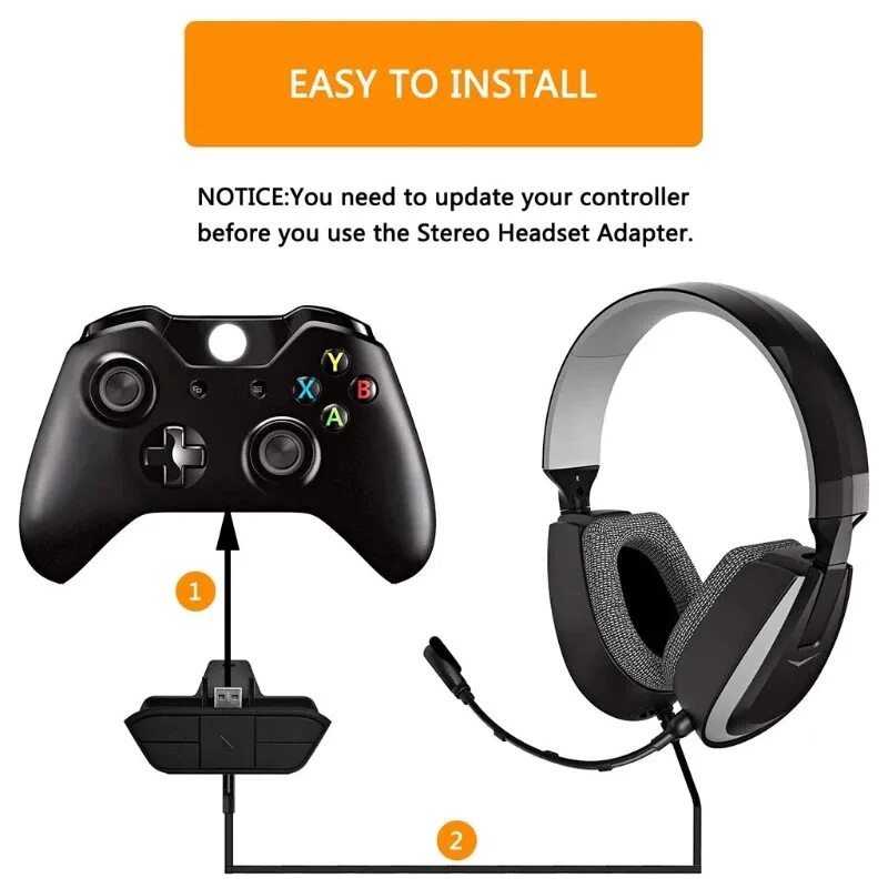 Xbox series как подключить наушники Адаптер для стереогарнитуры KX4A с разъемом 3,5 мм, усилитель звука для наушнико