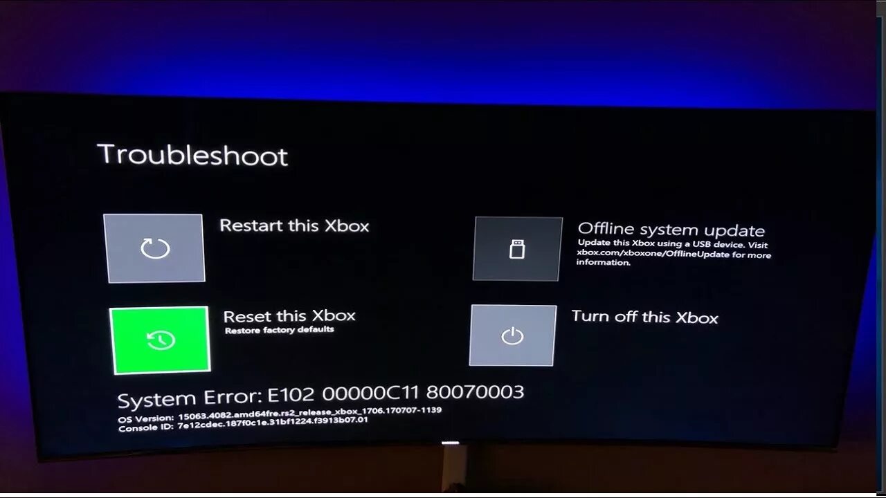 Xbox series s ошибка подключения How To Fix XBOX One System Error E102 - YouTube