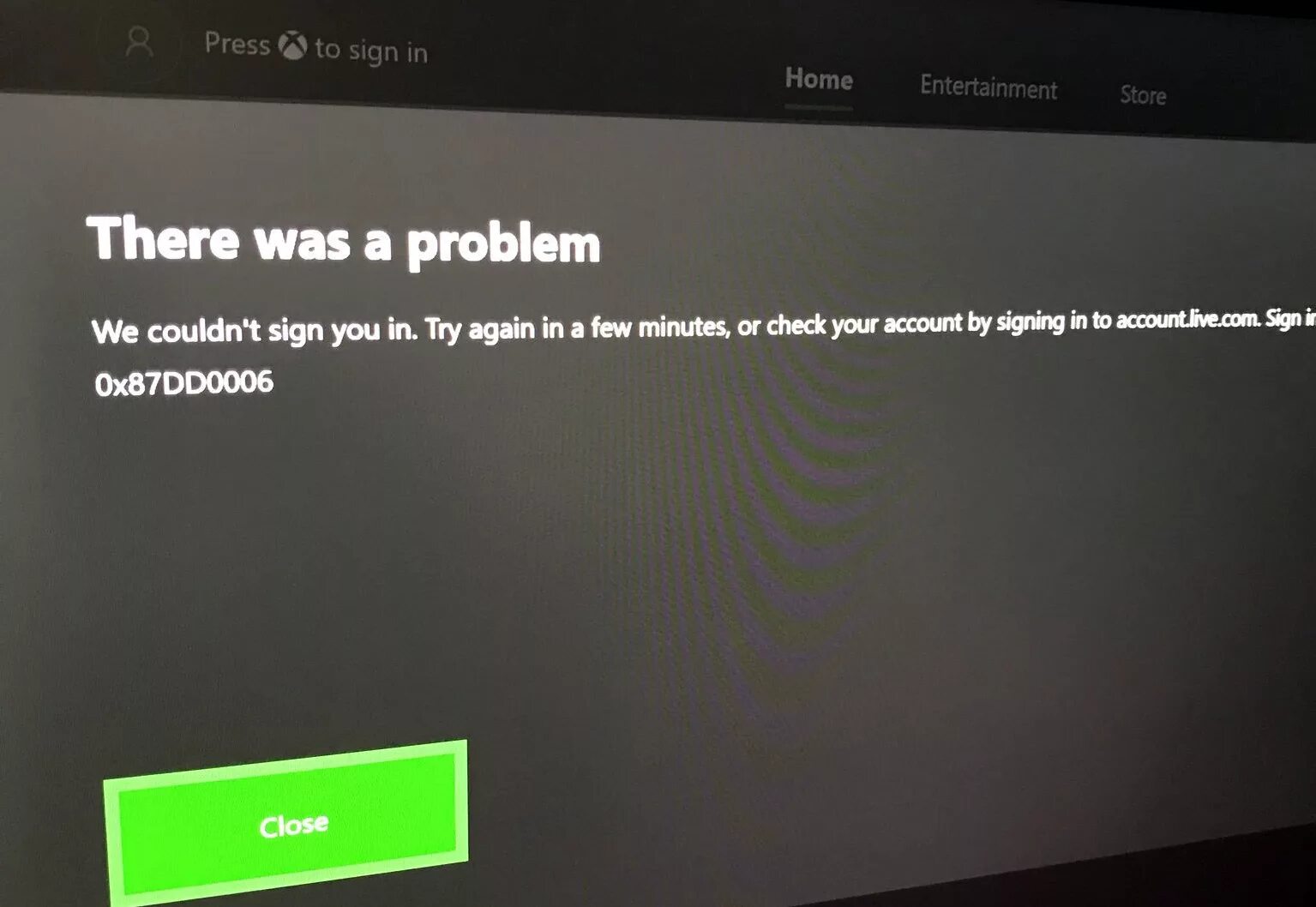 Xbox series s ошибка подключения Ошибка входа 0x87dd0006 на Xbox One: почему возникает и как исправить