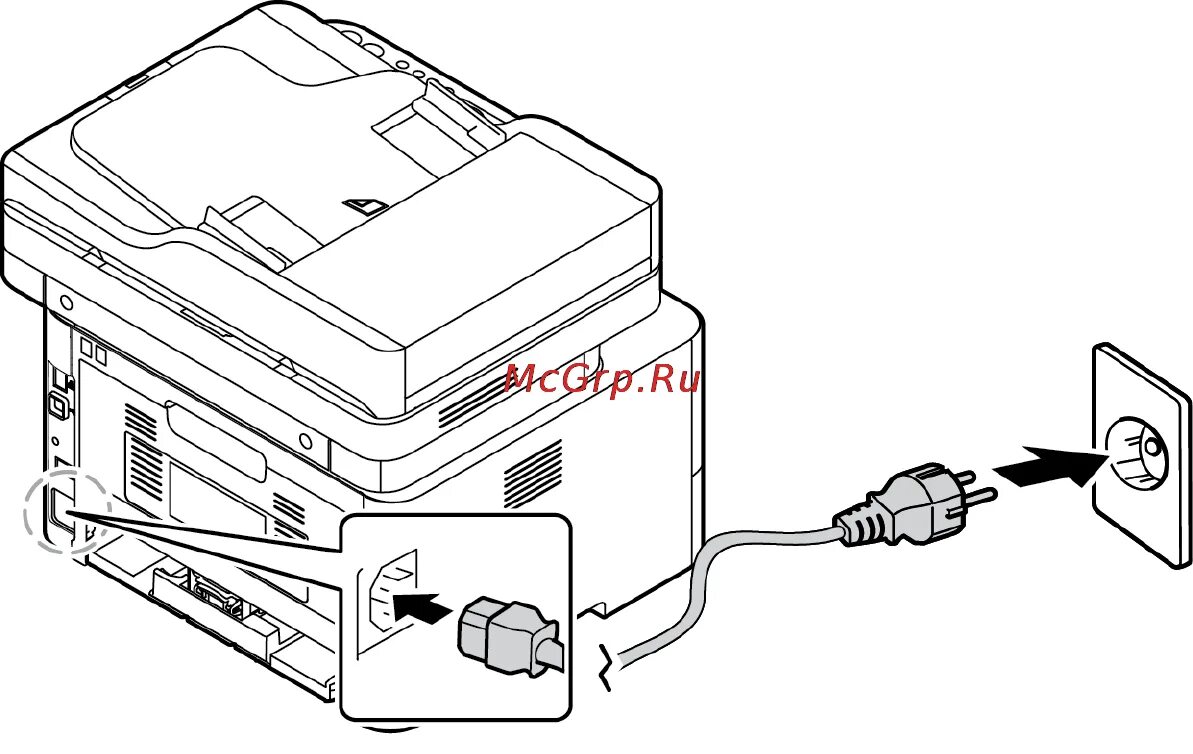 Xerox принтер как подключить Xerox workcentre 3225dni 20/304 Включение питания аппарата