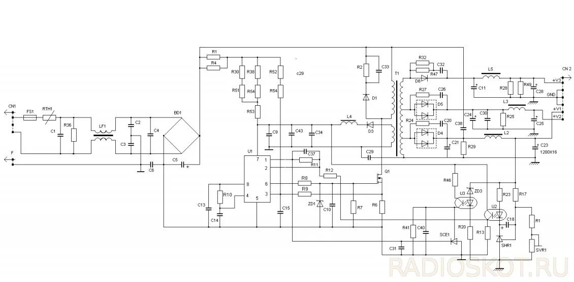 Xh a901 схема принципиальная электрическая Переделка Mean Well PT-65D - Страница 2 - Форум радиолюбителей