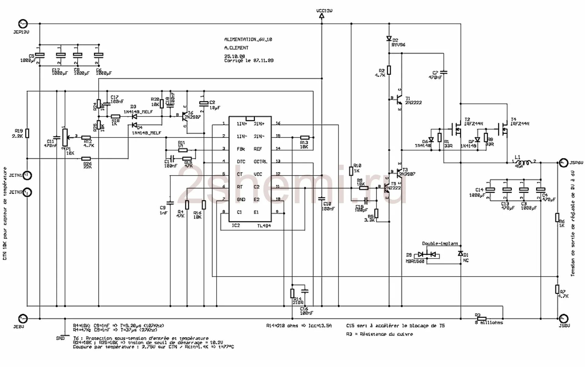 Xh a901 схема принципиальная электрическая DC-DC преобразователь 12-6 В 10 А Преобразователь, Схемотехника, Радио