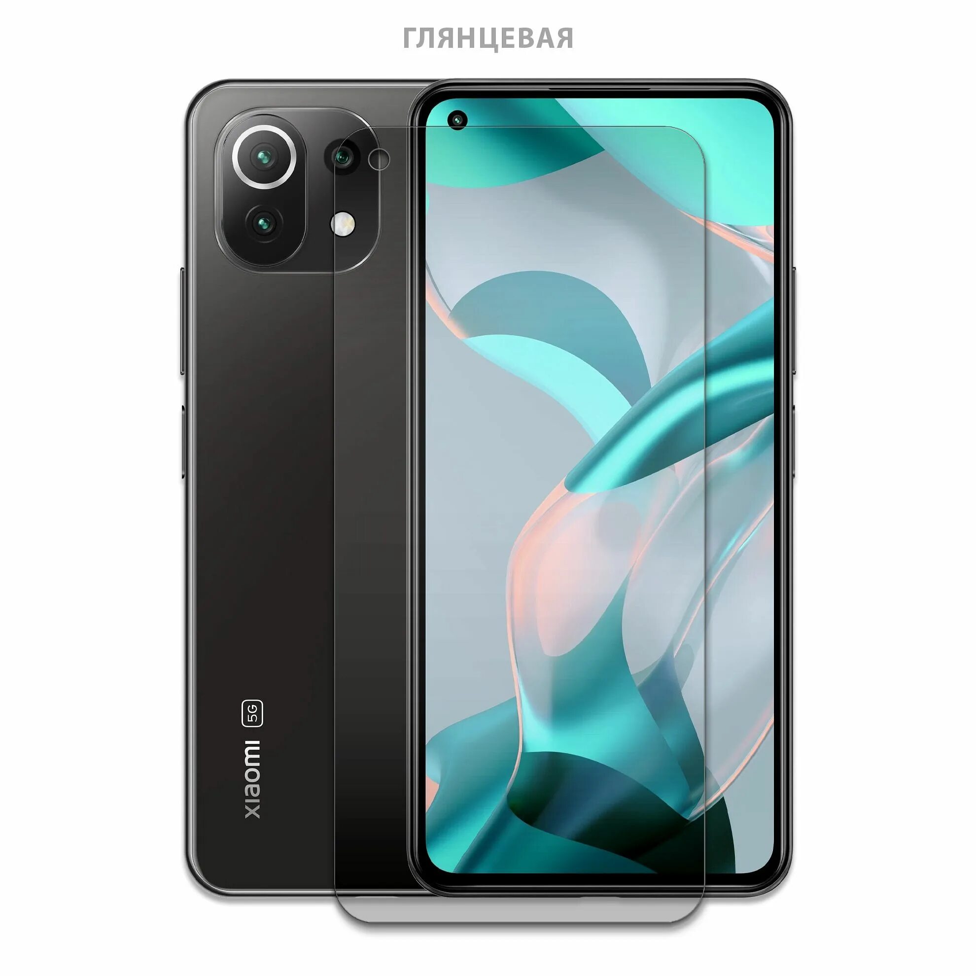 Xiaomi 11 lite 5g фото Гидрогелевая полиуретановая защитная пленка для Xiaomi 11 Lite 5G NE / защитная 