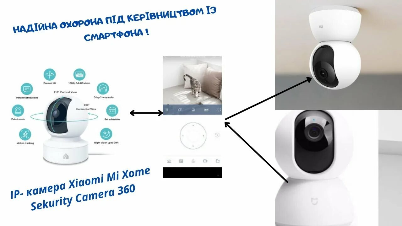Xiaomi c300 камера как подключить Хочете надійного сторожа вдома?IP-камера Xiaomi Mi Home Security Camera 360 ° Es