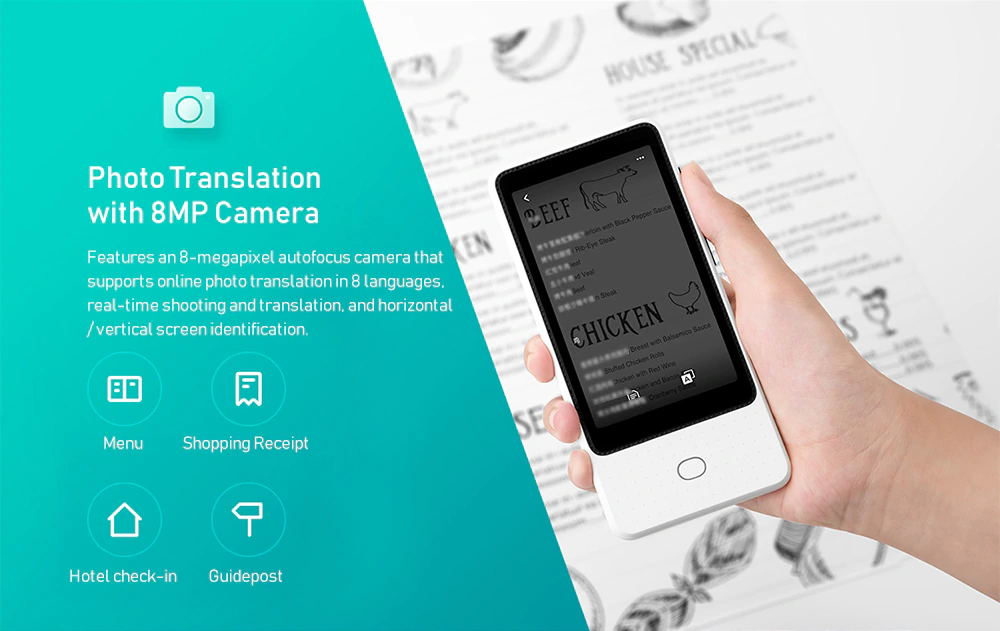 Xiaomi mijia подключение к телефону XIAOMI MIJIA WIFI+4G 4.1'' IPS Screen Translator White