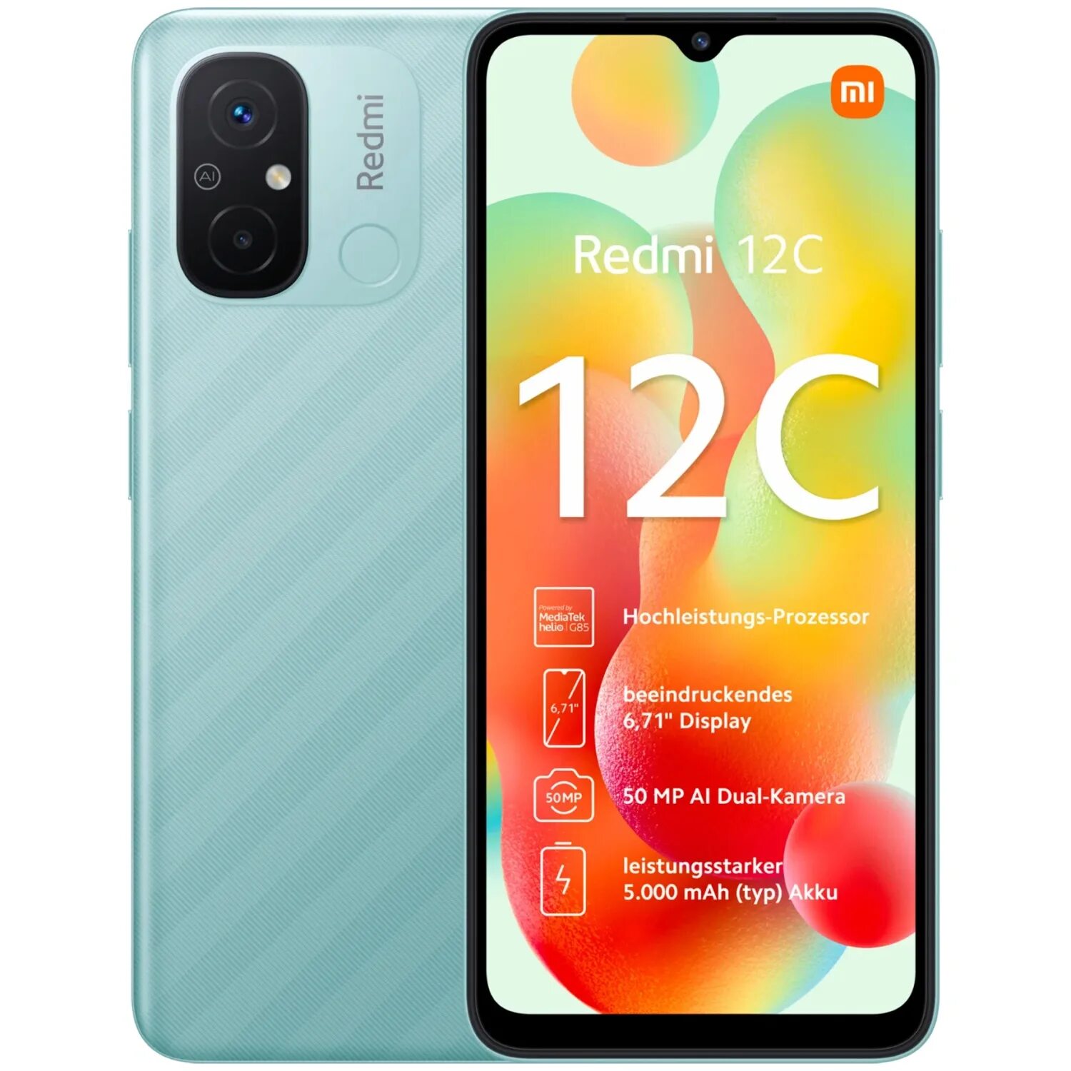 Xiaomi redmi 12 фото Смартфоны XiaoMi Redmi 12C 3/64Gb Mint Global Version EAC