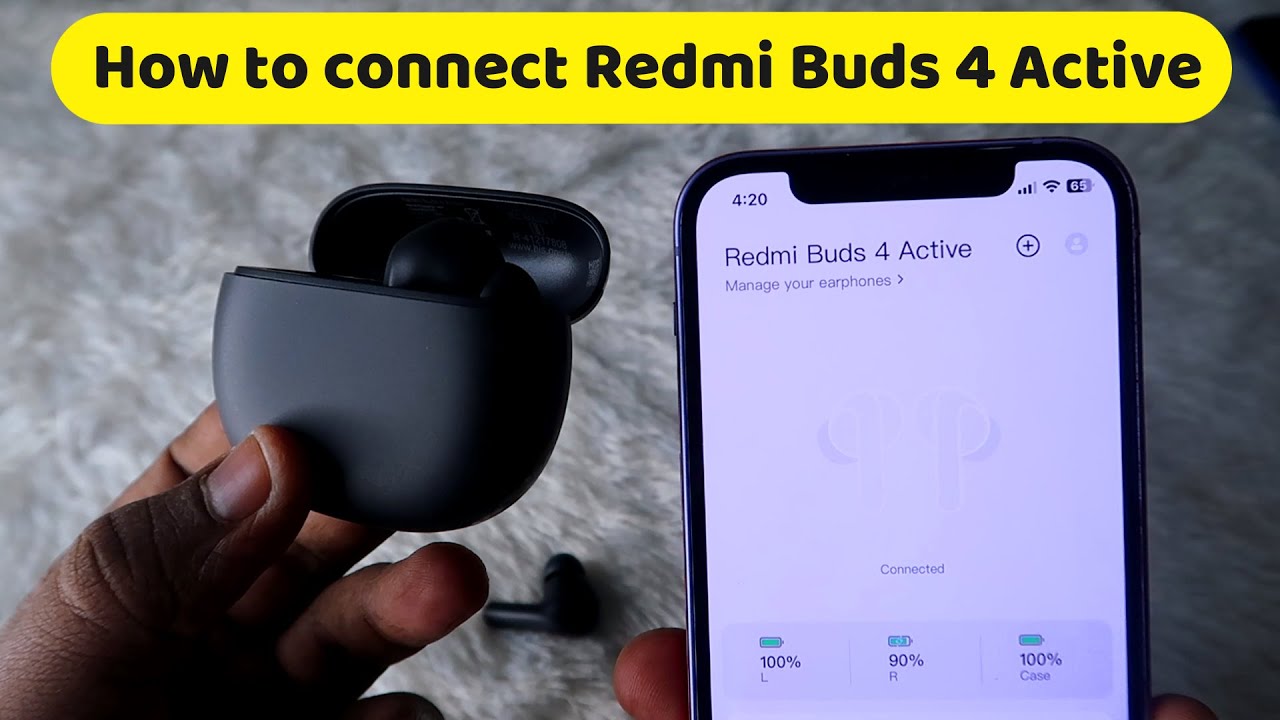 Xiaomi redmi buds 4 active подключение How to connect Redmi Buds 4 Active Earbuds to iPhone & new device with Xiaomi Ea