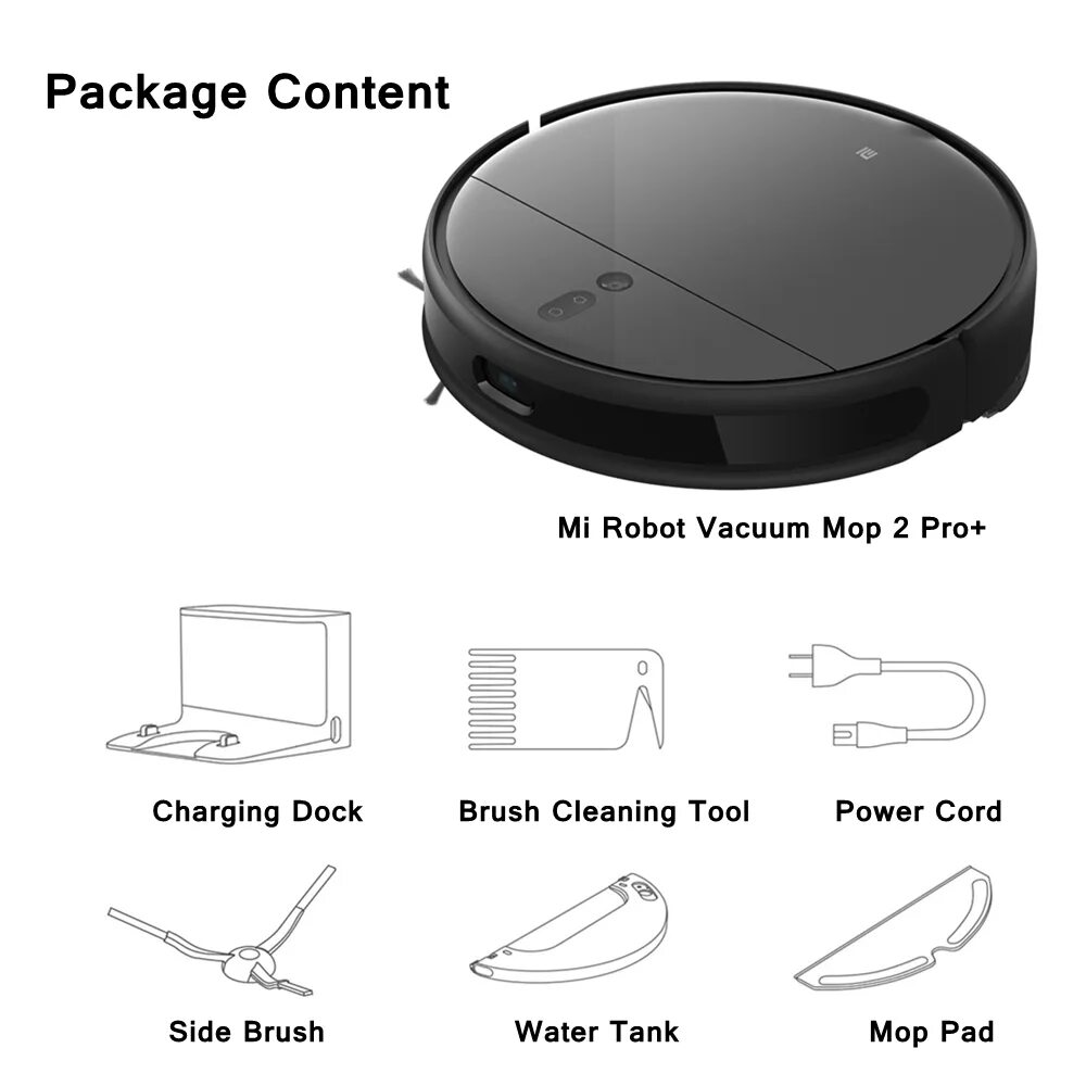 Xiaomi vacuum mop 2 pro подключение Глобальный Xiaomi Mi Робот-пылесос Швабра 2 Pro + Подметальная Стиральная Моющий