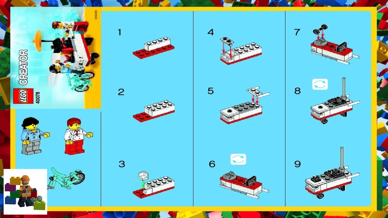 Xinz конструктор инструкция по сборке LEGO instructions - Creator - 40078 - Hot Dog Stand - YouTube