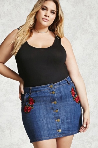 Xl мода женская одежда 2022 cheapest denim skirt outfit for chubby Sale up to 64% OFF