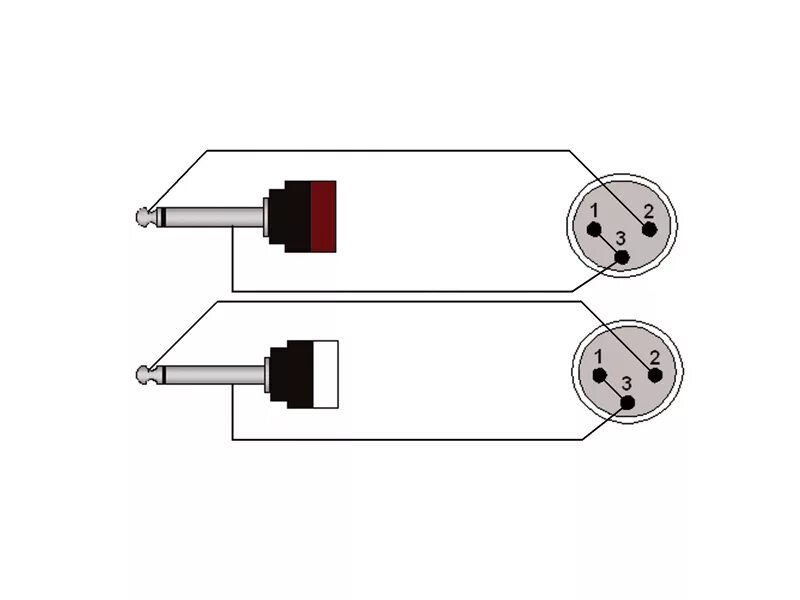 Xlr 6.3 распайка ProCab CLA708/3 - 2x XLR M - 2x Jack 6.3 - 3m XLR - JACK 6.3 Velkoobchodní portá