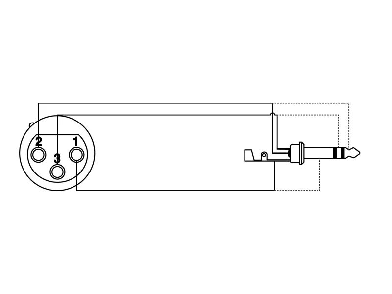 Xlr распайка mono ProCab redukce CLP120 - XLR F - Jack 6.3 Stereo Redukce Velkoobchodní portál Mus