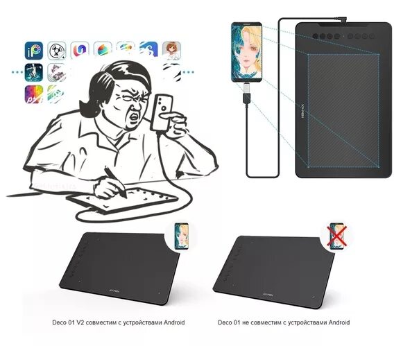 Xp pen подключение к компьютеру Как легко и быстро подключить графический планшет к смартфону Вопросы про телефо