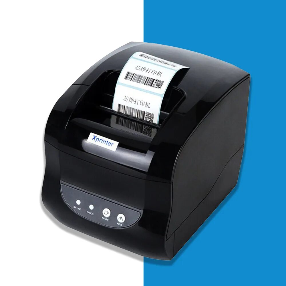 Xprinter 365b как подключить к ноутбуку Принтер для чеков Xprinter XP-365B black, Монохромный печать, купить по низкой ц