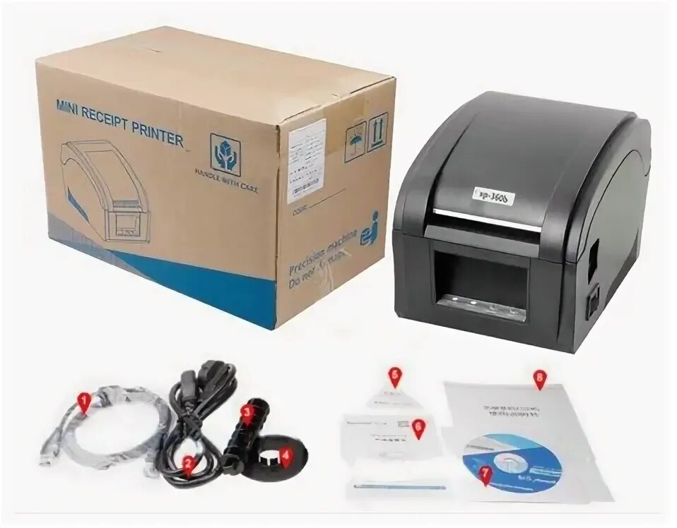 Xprinter подключение к компьютеру Термальный принтер этикеток Xprinter XP-360B - купить в интернет-магазине по низ