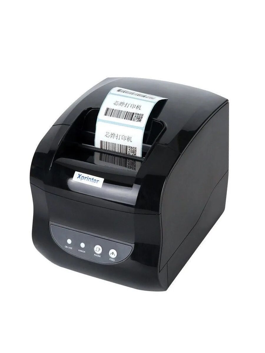 Xprinter xp 365b как подключить к компьютеру Принтер для чеков/наклеек Xprinter 110491, Монохромный печать, купить по низкой 