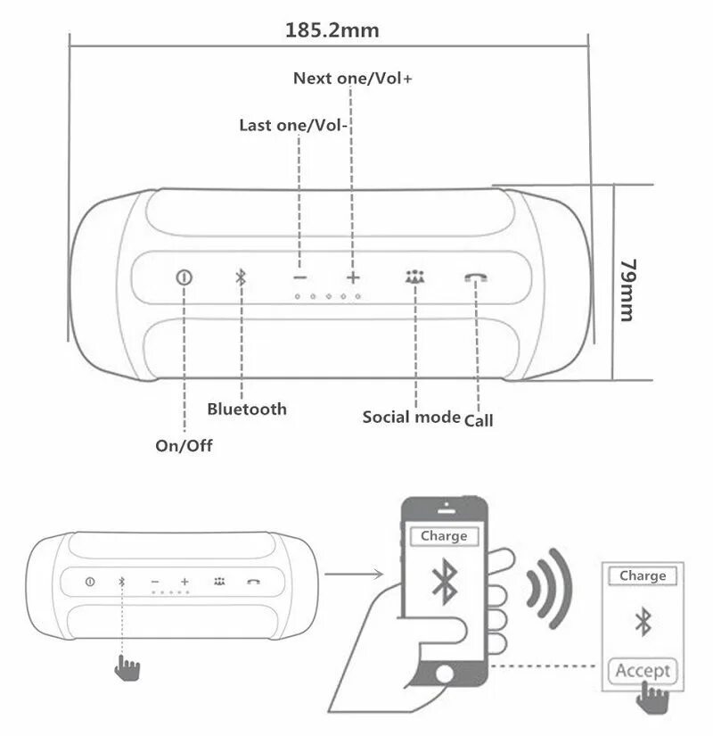 Xtreme колонка как подключить Satın Al Taşınabilir Mini Bluetooth Hoparlör Şarj 2 + Wirelss Açık Su Geçirmez S