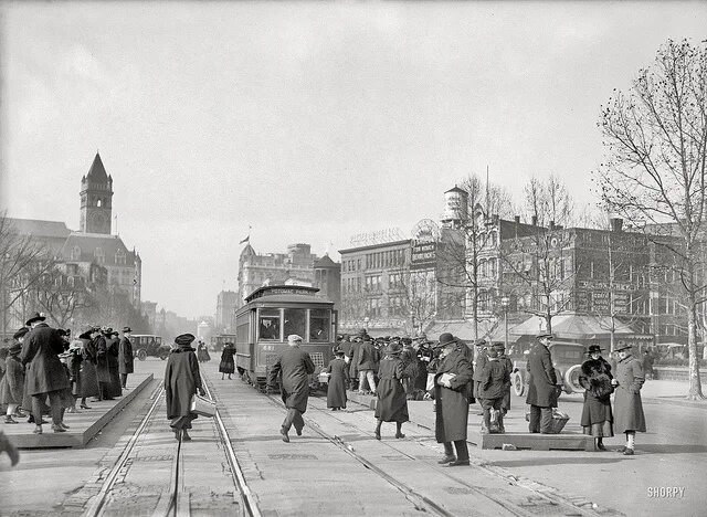 Xx век фото Washington D.C. Historical Photos Street scenes, Shorpy historical photos, Old w
