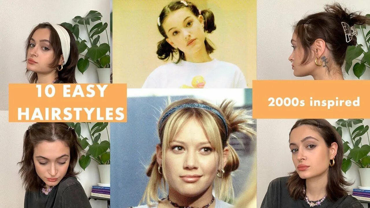 Y2k прически на длинные волосы 10 CUTE 90's & y2k HAIRSTYLES that are EXTREMELY EASY - YouTube