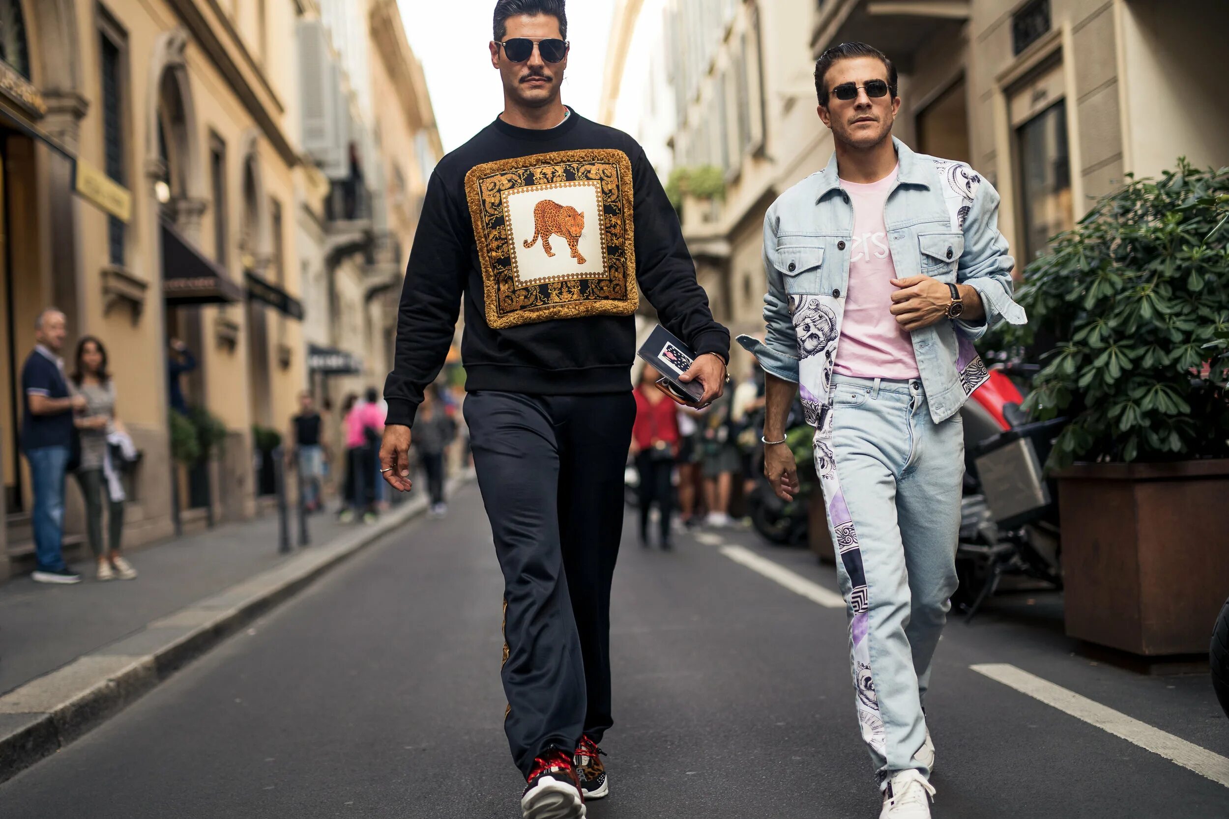 Y2k стиль мужской 2024 Green-Certified Street Style at Milan Fashion Week Men's SS19 - MEN'S FASHION PO