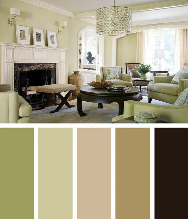 Y483 какой это цвет в интерьере 11 Cozy Living Room Color Schemes To Make Color Harmony In Your Living Room Livi