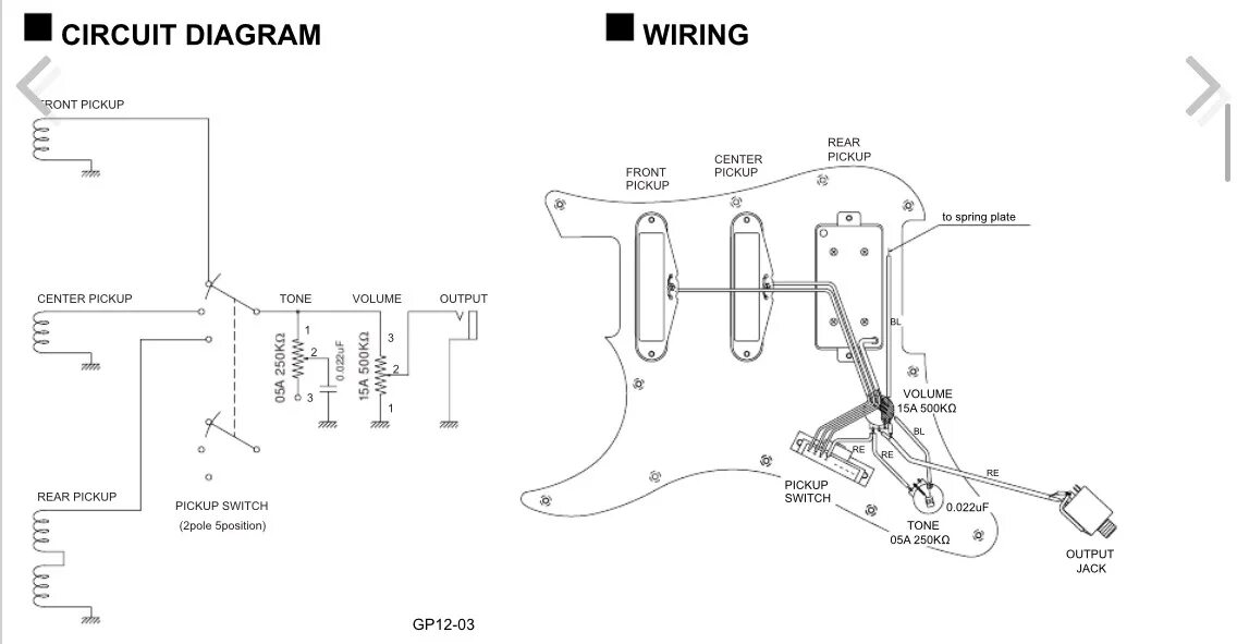 Yamaha pacifica 112 распайка Wiring for Yamaha Pacifica 212/ 112