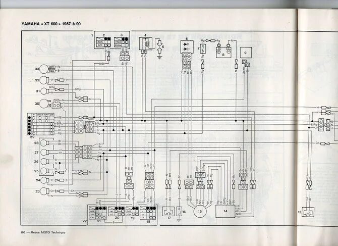 Yamaha схема проводки Schema electrique yamaha 600 tt - Combles isolation
