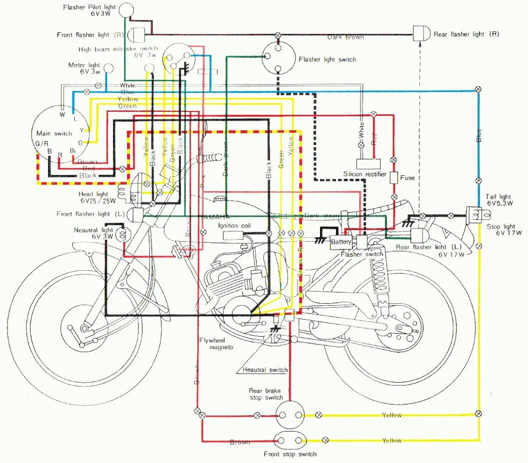 Yamaha схема проводки Yamaha Rs 8 Engine Diagram Specification Blog, Posting