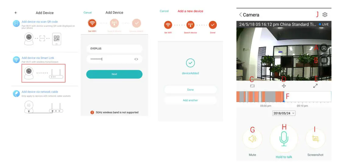 Ycc365 как подключить к телефону Amazon Cloud WiFi Camera YCC365APP Руководство