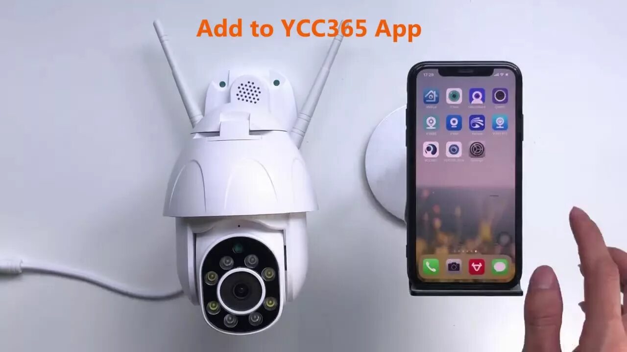 Ycc365 plus камера подключение к телефону 1080P WIFI Camera 2MP Auto Tracking Waterproof CCTV Home Security IP Camera Zoom