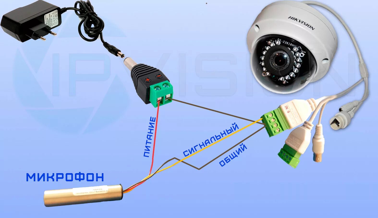 Ycc365plus камера видеонаблюдения как подключить Как подключить микрофон к ip камере Hikvision