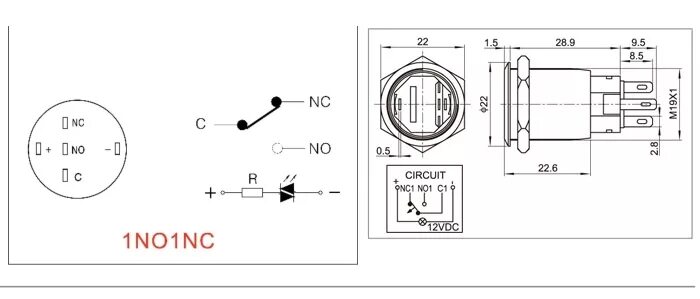 Yh02 a кнопка схема подключения Кнопка JHC1 5A fix+led купить, цена 440 ruble span class="text"руб./span/ruble в