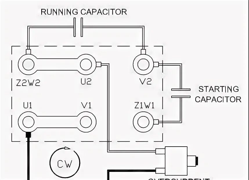 Yl3 100l 2 схема подключения Схема подключения двигателя с двумя конденсаторами: найдено 90 изображений