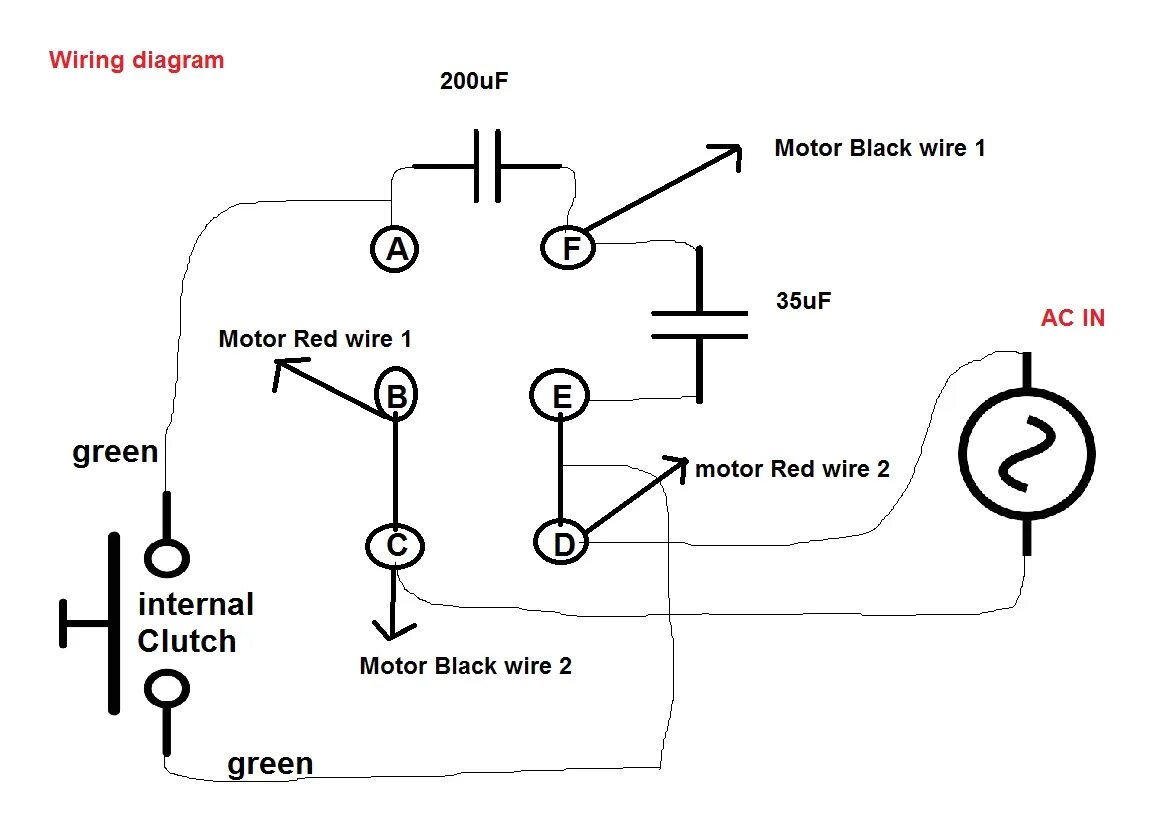 Yl90l 2 2.2 квт схема подключения Ac Motor Wiring Diagram Capacitor 2 Capacitor Induction Motor Humming Troublesho
