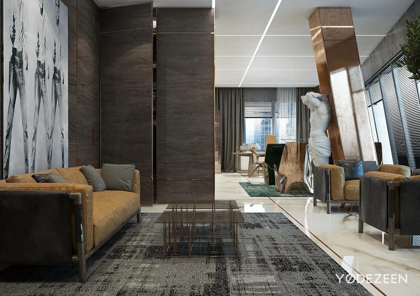 Yodezeen дизайн студия Office in Moscow (14) Images :: Behance