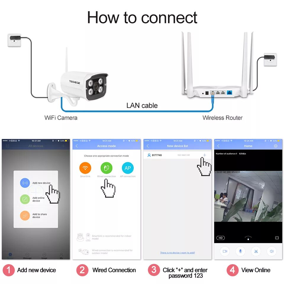 Yoosee подключение камеры по wifi Подключение камеры smart camera
