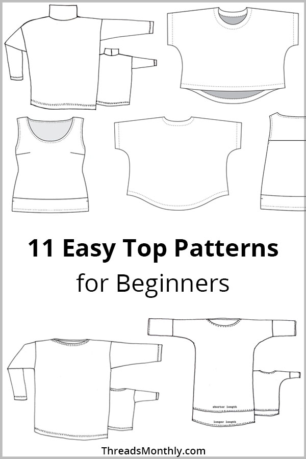 Your tailor выкройки купить 11 Easy Top Sewing Patterns for Beginners (6 FREE PDF’s) in 2022 Hoodie sewing p