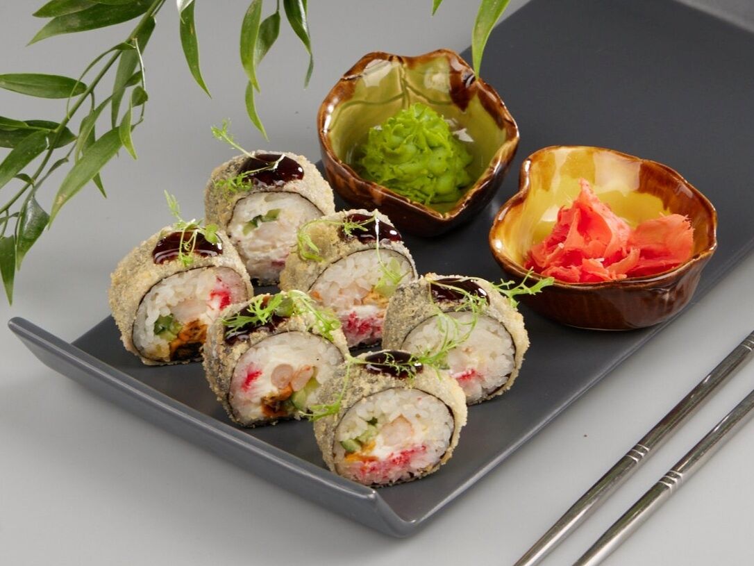 Yuminoko sushi верхняя наб 10 4 фото Киесу темпура" доставка из заведения Иркутска, цена 420 ₽