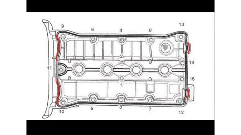 Z16xer порядок затяжки клапанной крышки Замена вилки и сальника кпп + замена масла мкпп и прокладки мкпп + замена масла 