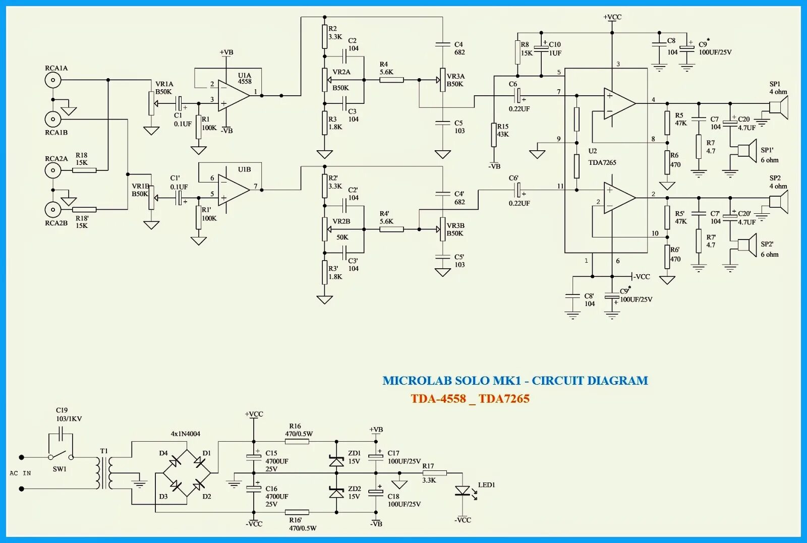 Za3023 усилитель microlab m b54 схема Electro help: MICROLAB M800 - MICROLAB SOLO1MK2 - SCHEMATIC - COMPUTER SPEAKER S