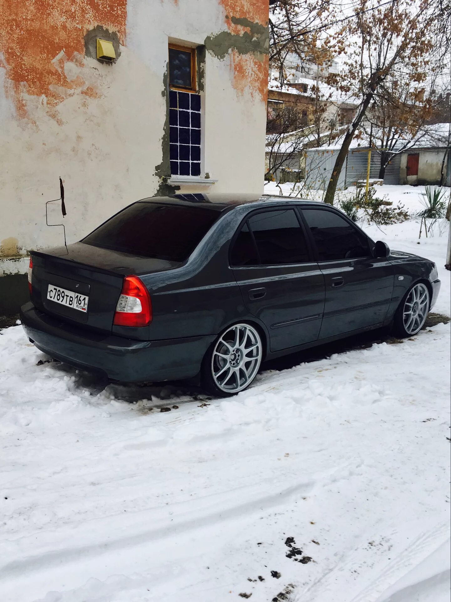 Акцент на 16 дисках фото ❄ зима ❄ - Hyundai Accent (2G), 1,5 л, 2006 года покатушки DRIVE2